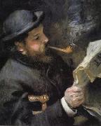 Pierre Renoir Chaude Monet Reading oil painting artist